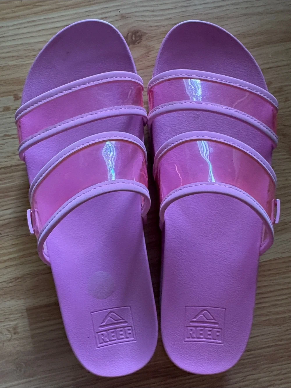 Reef Women’s Bright Pink Double-Strap Slide Sandals